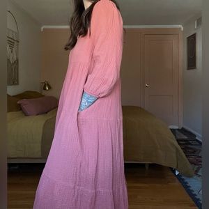 Marine Layer Gauze Dress with Pockets
